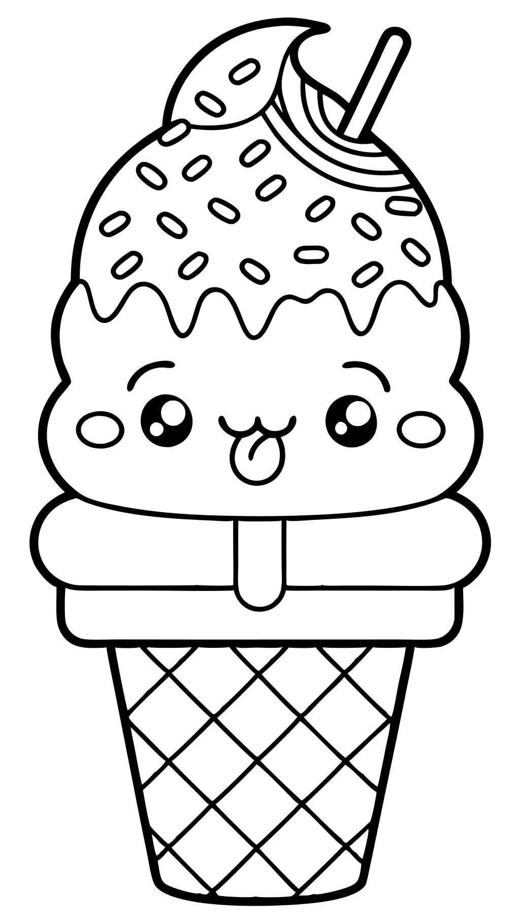 free ice cream coloring pages